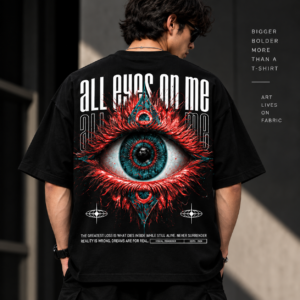 All Eyes On Me Oversized Graphic Tee