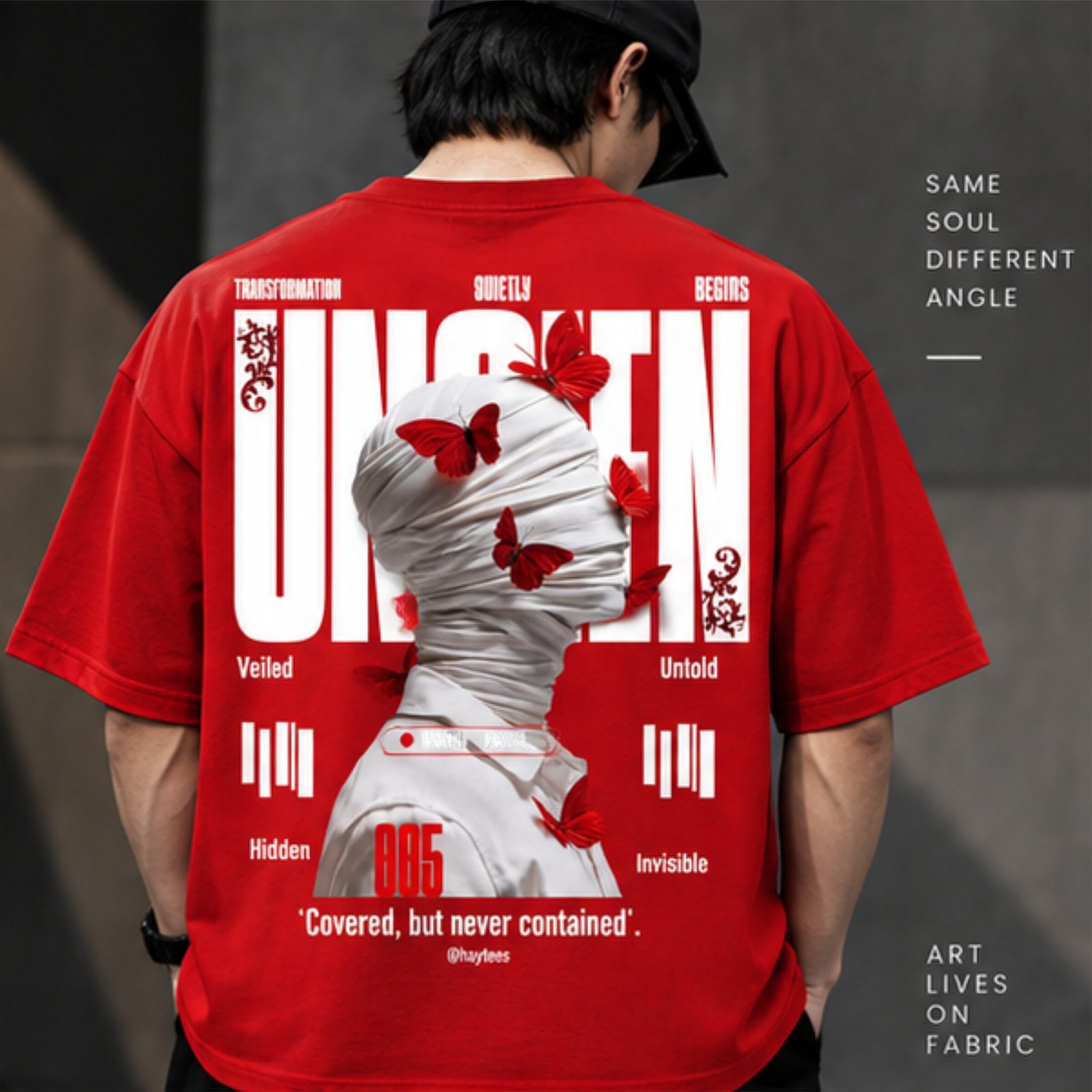Unseen Oversized Graphic Tee